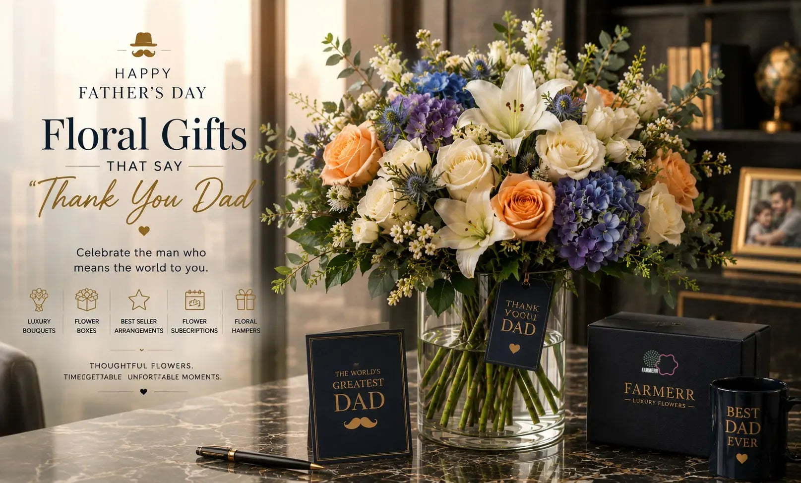 Father’s Day Floral Gift Ideas That Say “Thank You Dad”