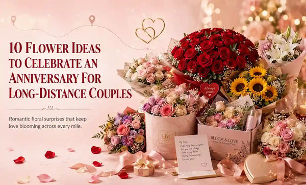 10 Flower Ideas To Celebrate An Anniversary For Long-Distance Couples - Farmerr