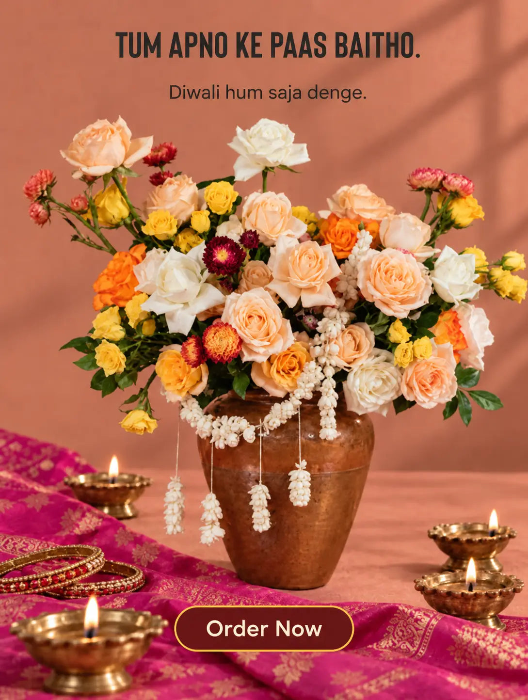 Diwali Gift Flower Hamper