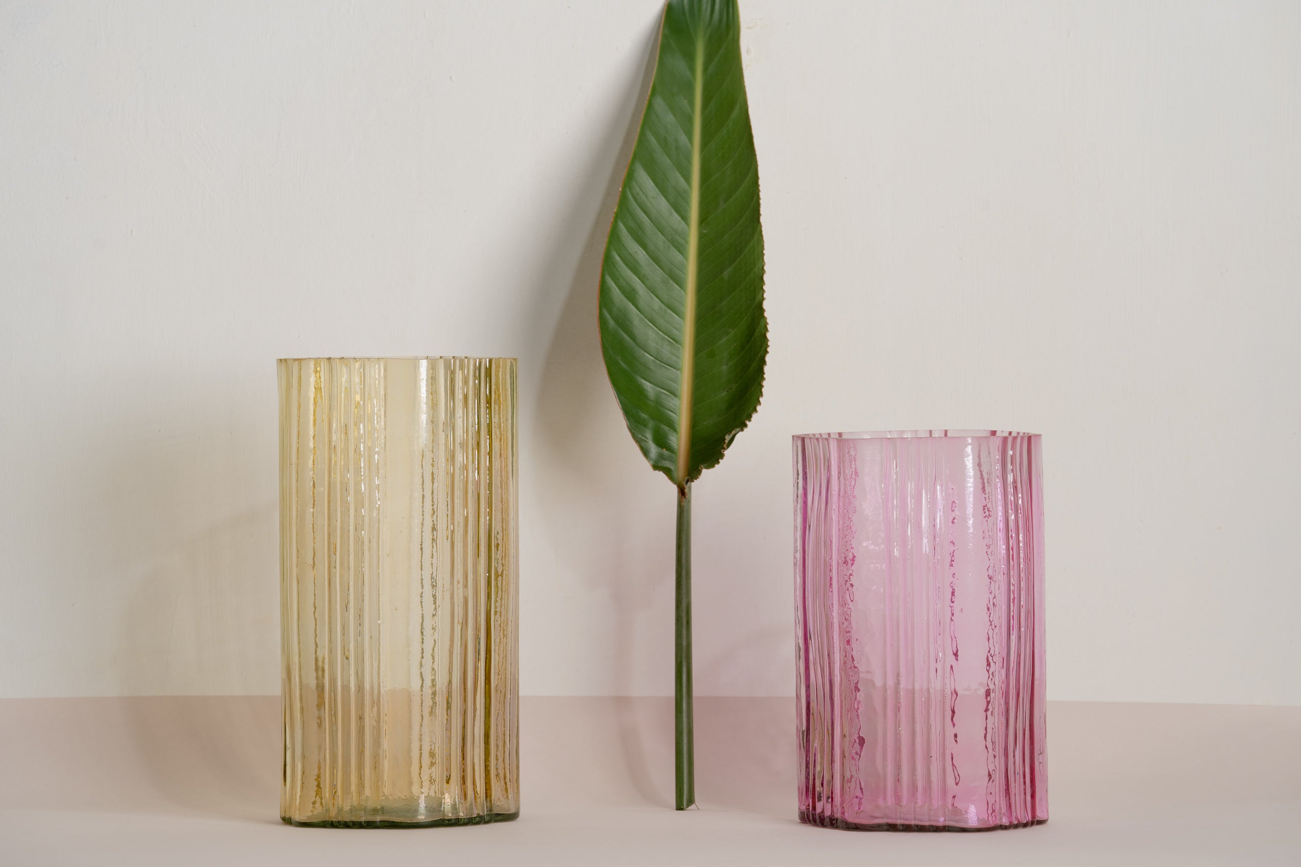 Cylindrical Fluted Vase